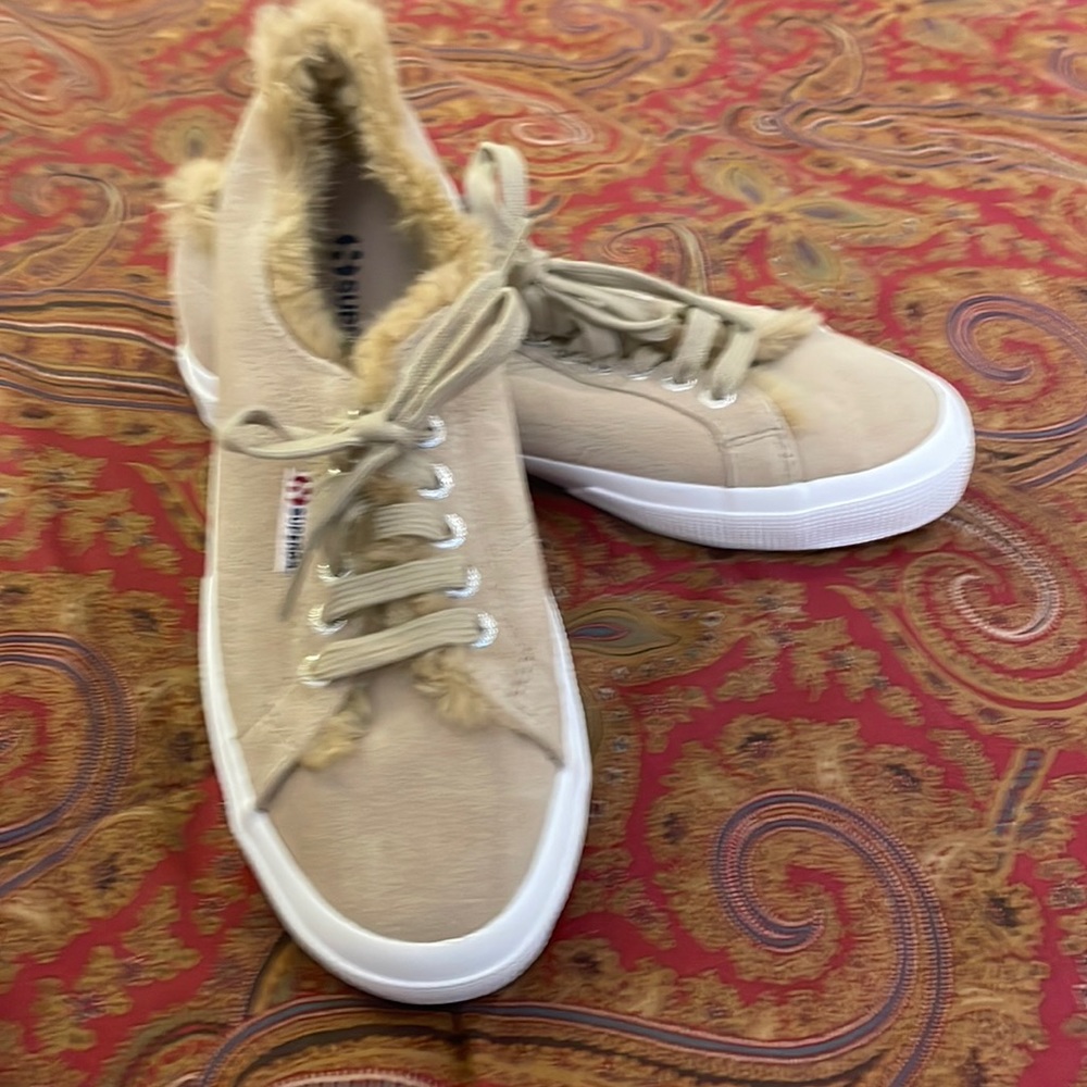 Superga Teddy Sneakers brand new, never worn but no tag